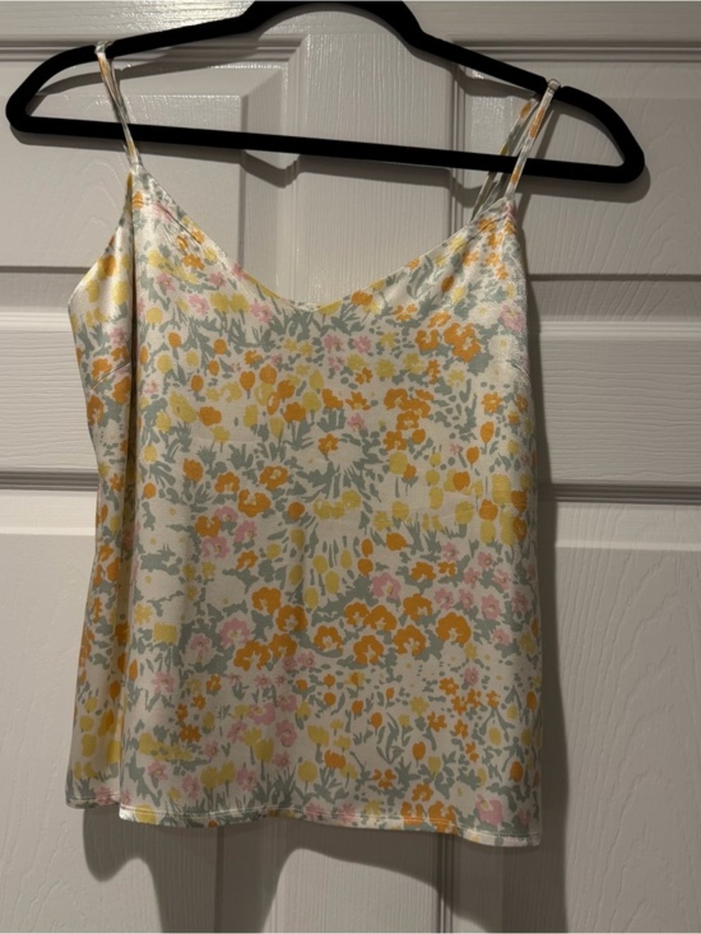 RAILS Floral Cami Tank Top in Yellow Multi - Women's Size XS - Picture 1 of 7